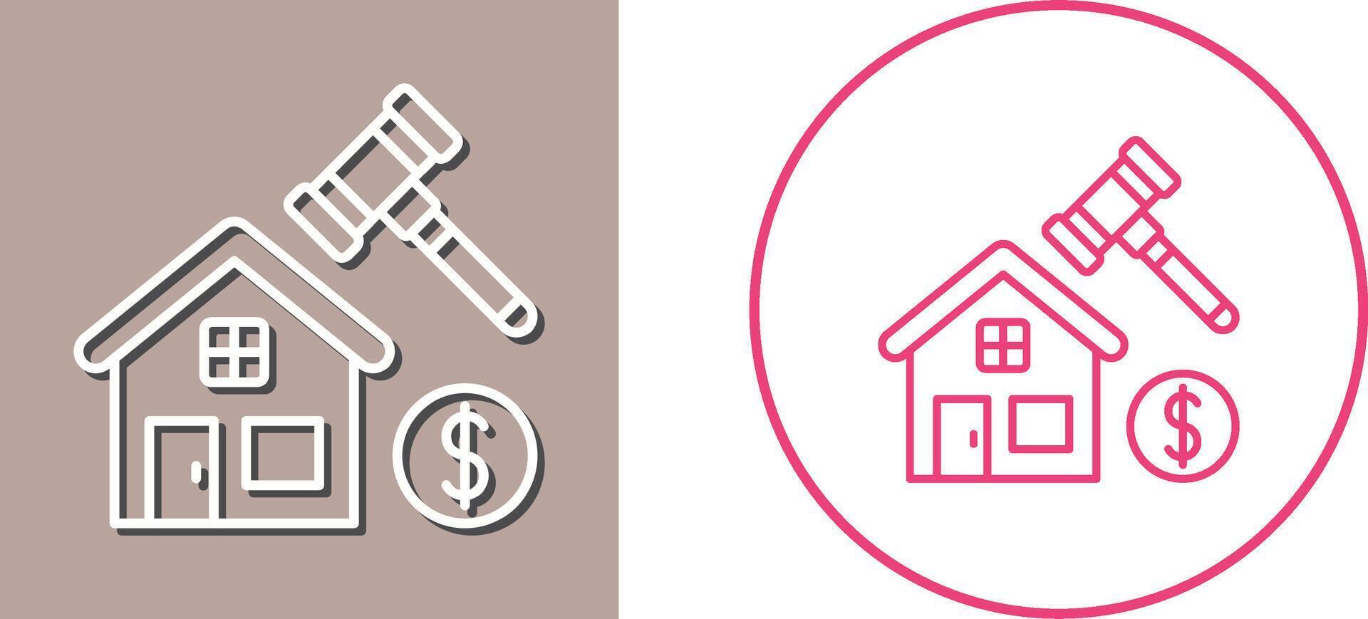 Auction Icon Design vector