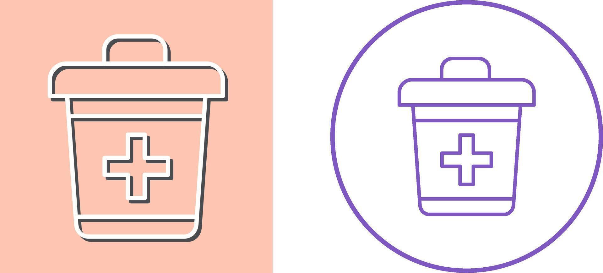 Dustbin Icon Design vector