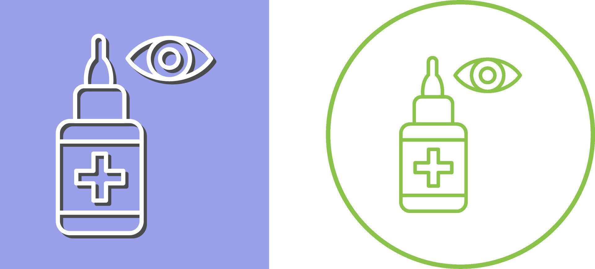 Eye Drop Icon Design vector