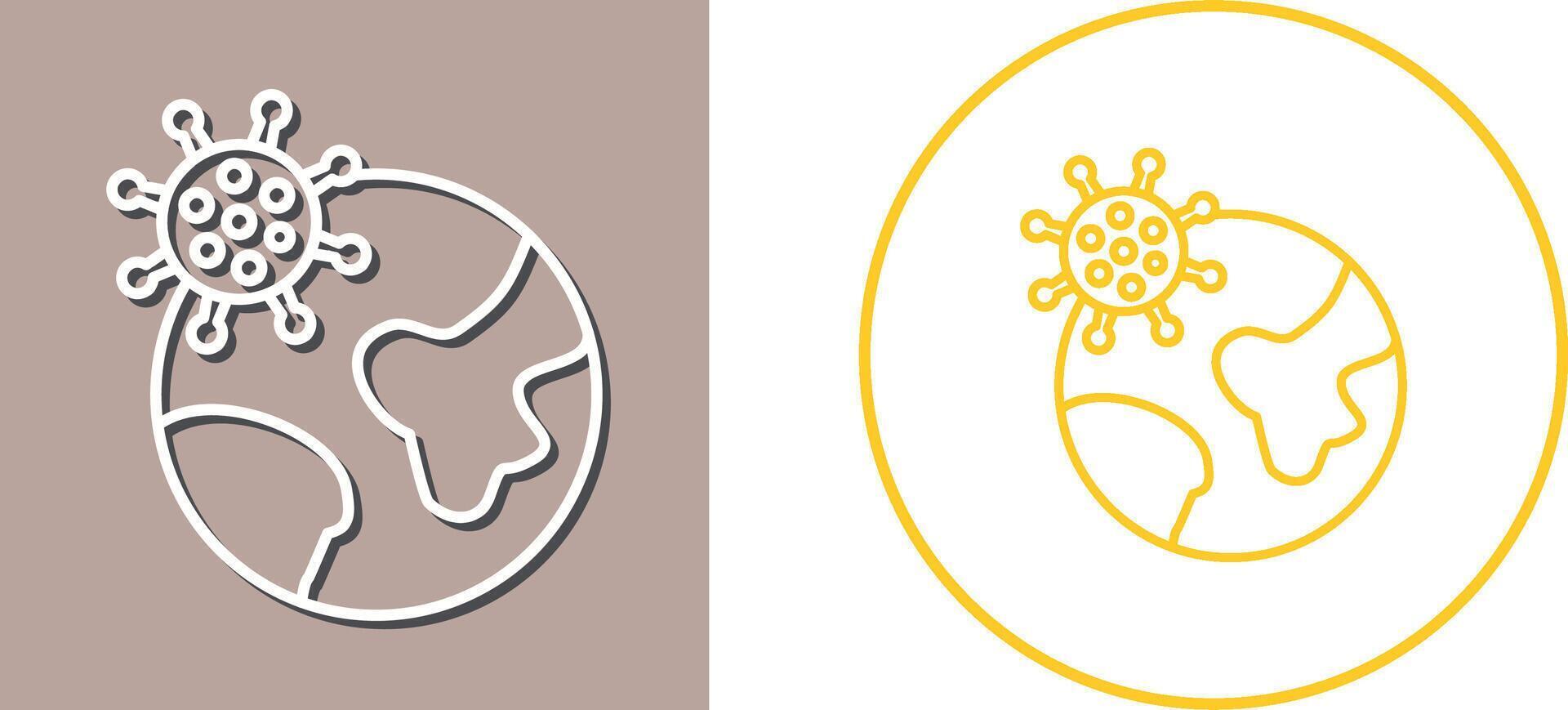 Pandemic Icon Design vector