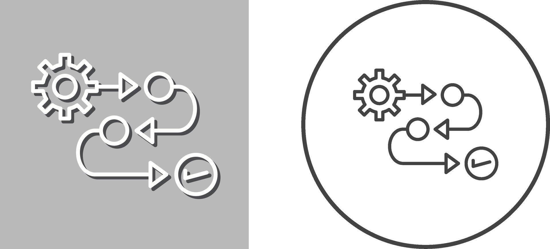 Process Icon Design vector