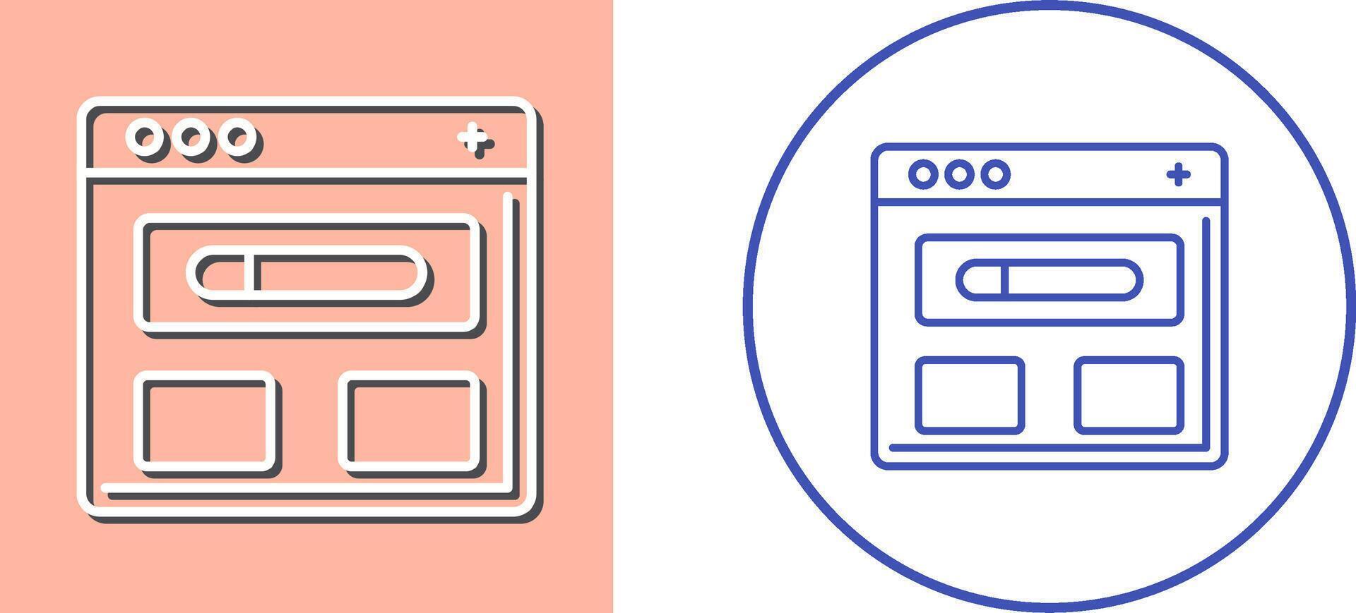 Browser Icon Design vector