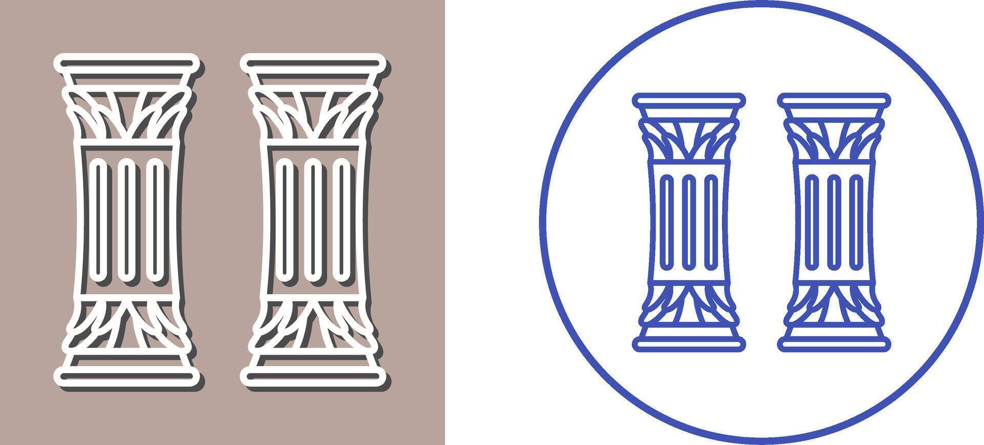Column Icon Design vector