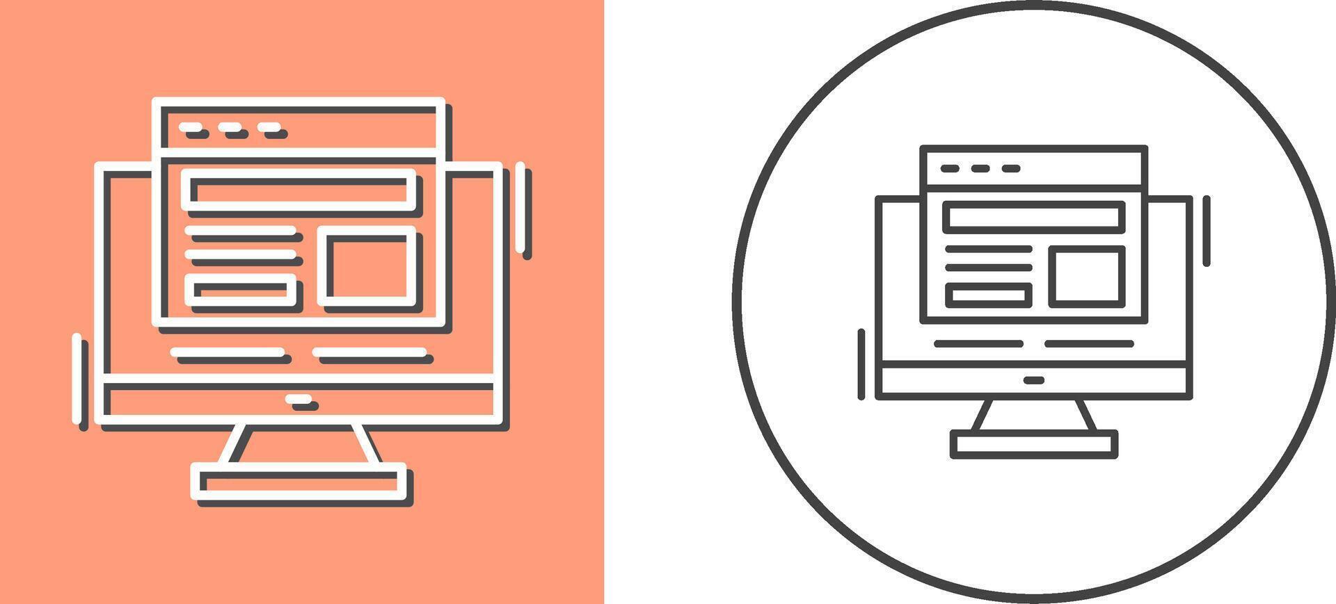 Adaptive Layout Icon Design vector