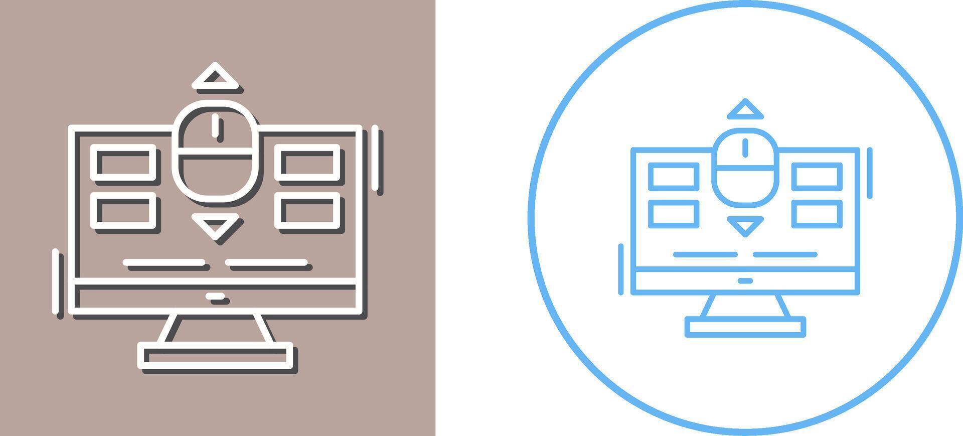 Scroll Icon Design vector
