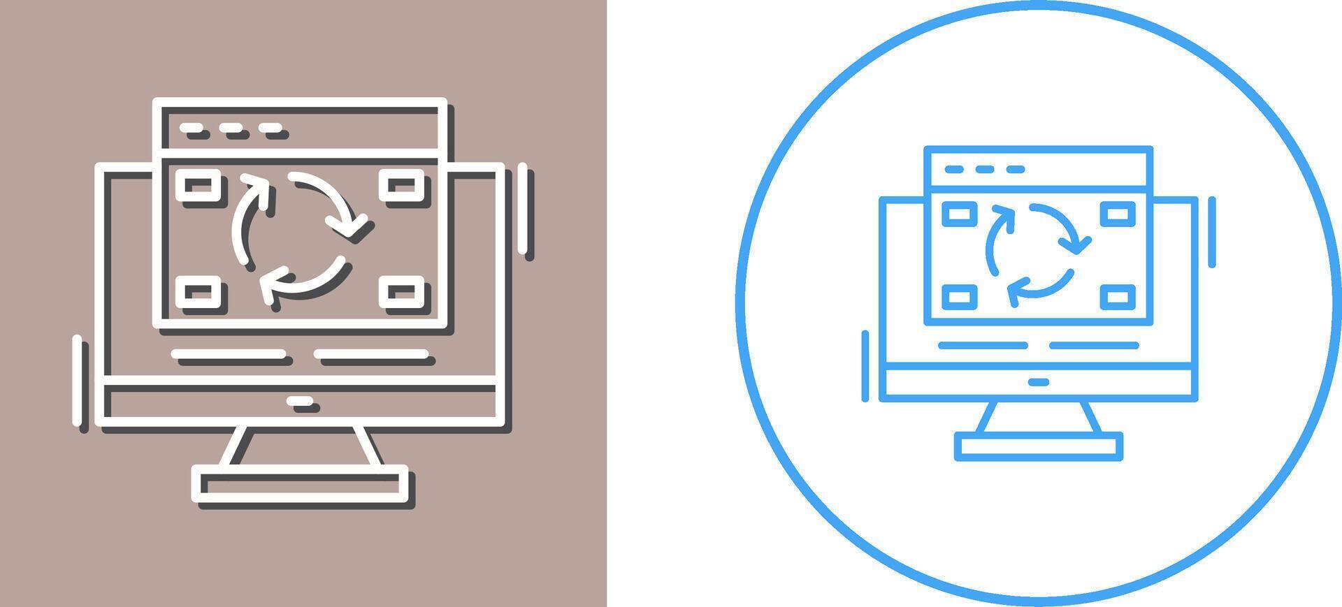 Update Icon Design vector