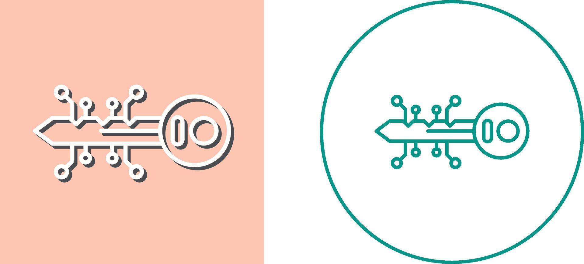 Key Icon Design vector