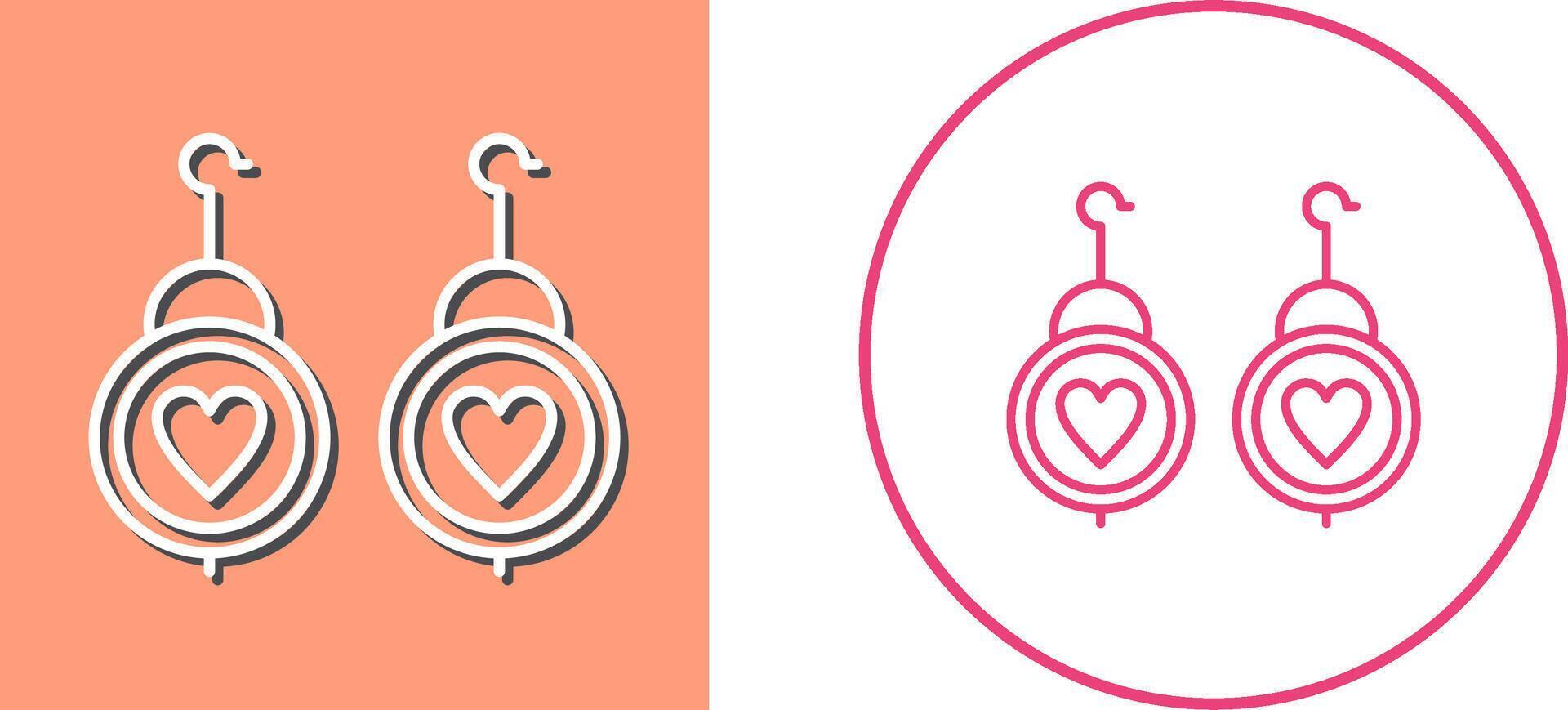 Earrings Icon Design vector