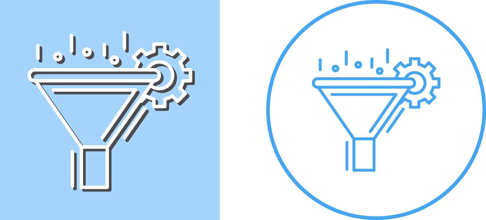 Filtering Icon Design vector
