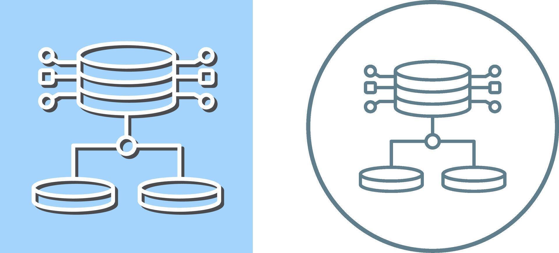 Structured Data Icon Design vector