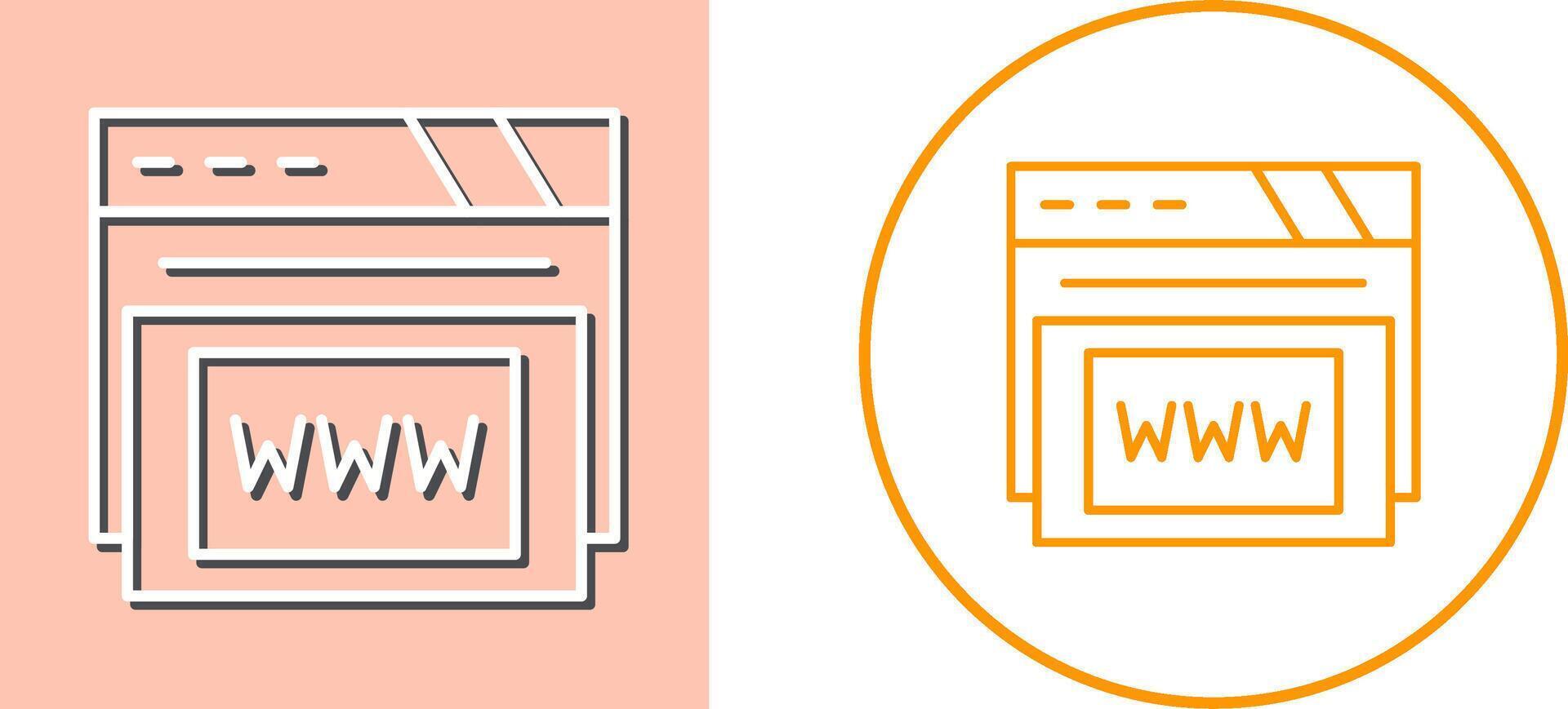 Www Icon Design vector