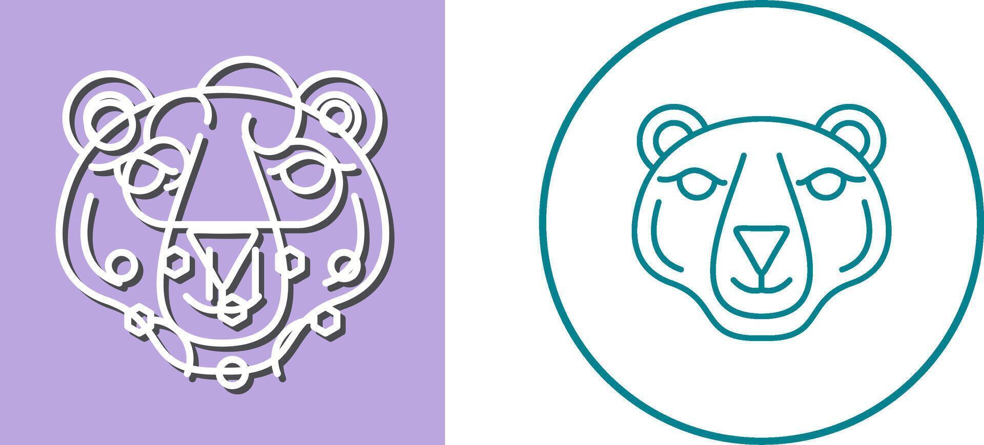 Polar Bear Icon Design vector