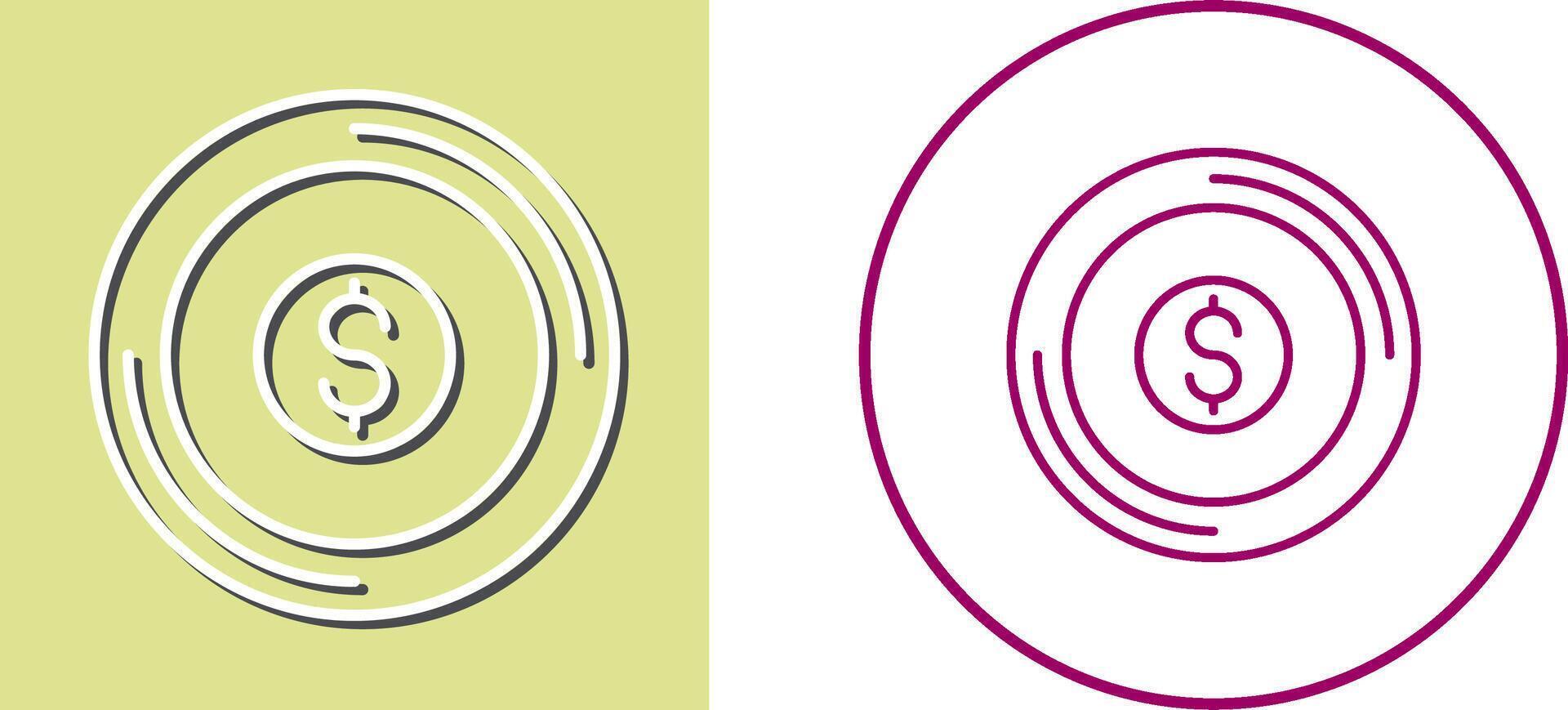 Coin Icon Design vector