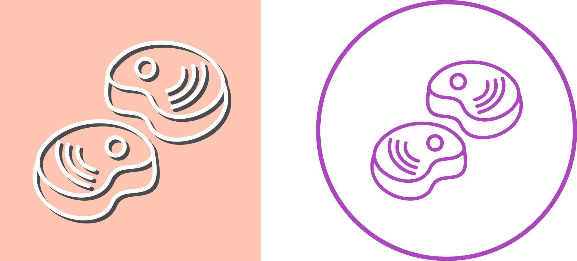 Steak Icon Design vector