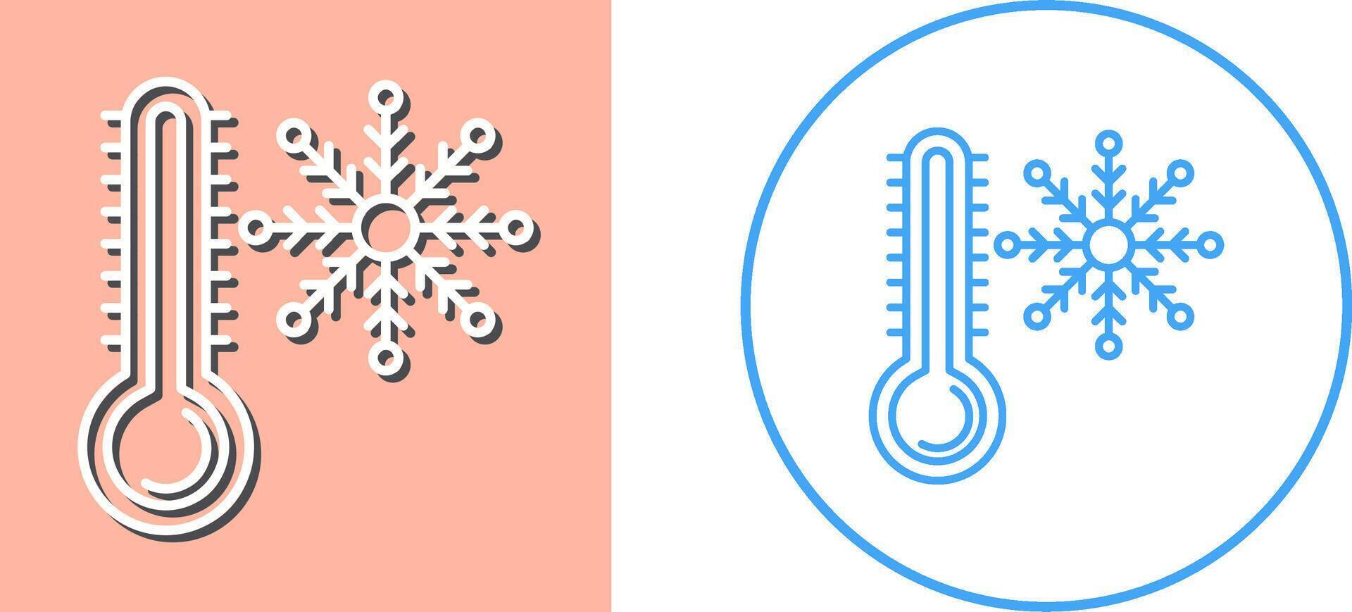 diseño de icono frío vector