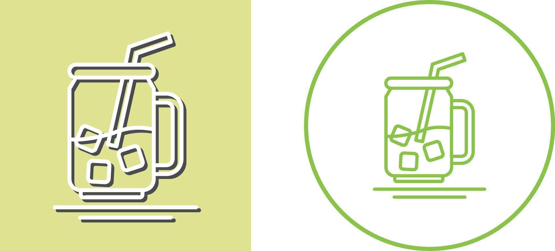 Iced Tea Icon Design vector