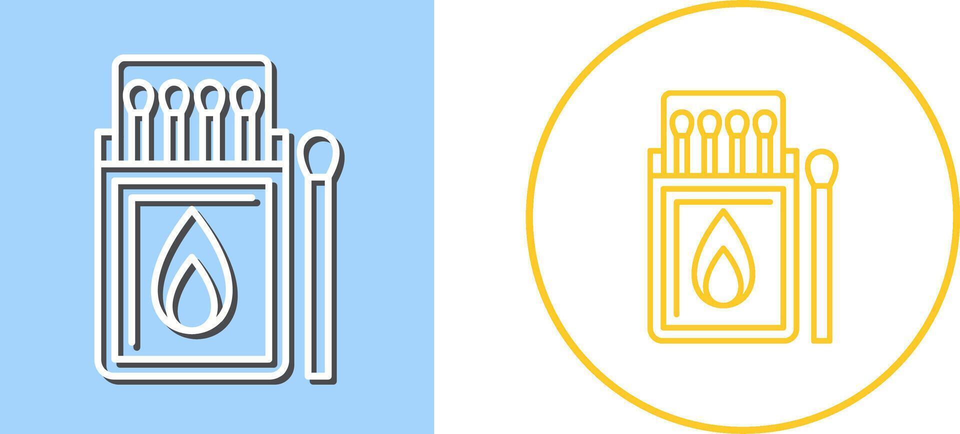Match Box Icon Design vector