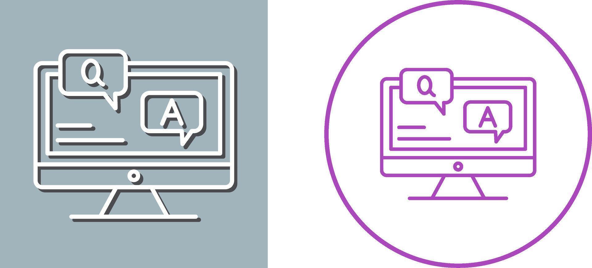 Faq Icon Design vector