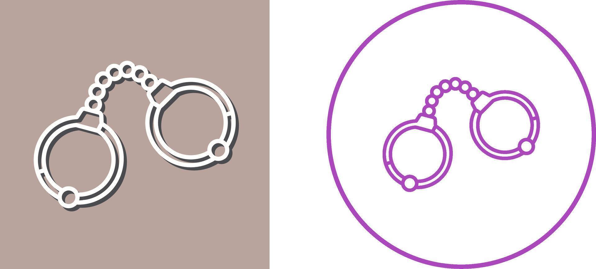 Handcuffs Icon Design vector