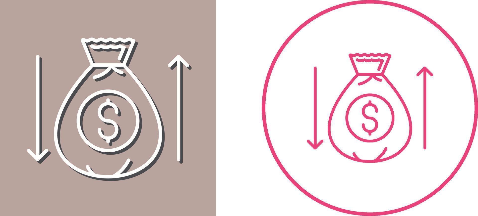 Money Bag Icon Design vector