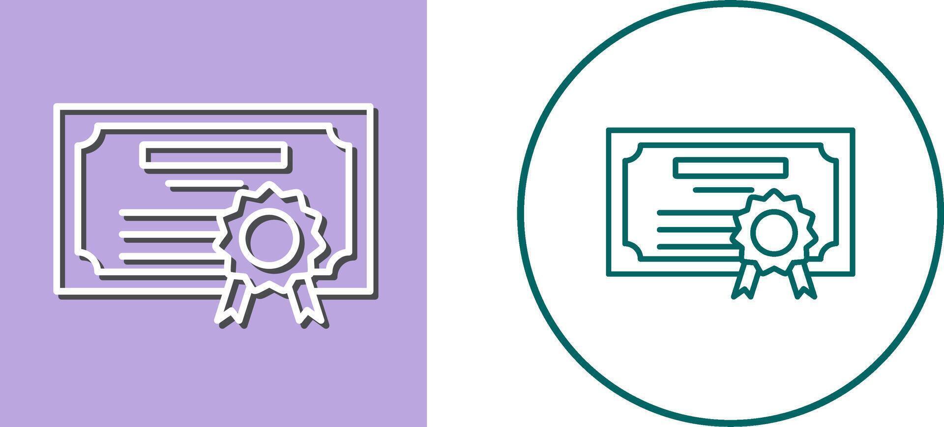 Diploma Icon Design vector