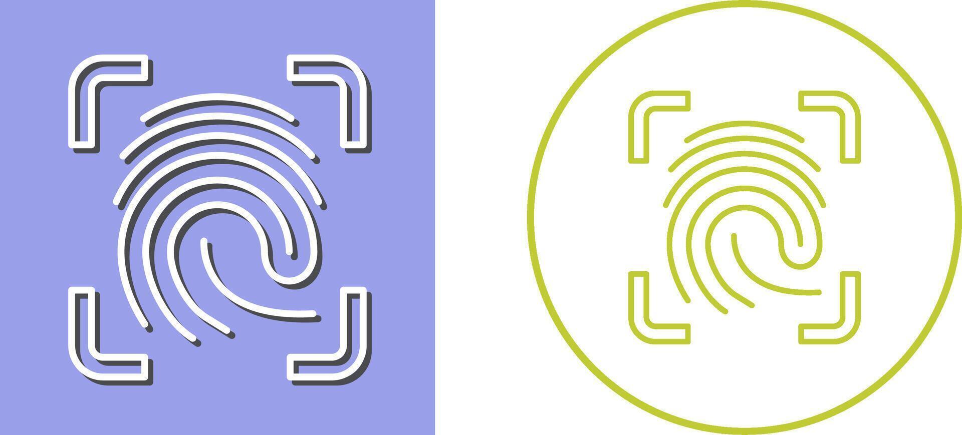 Finger Print Icon Design vector