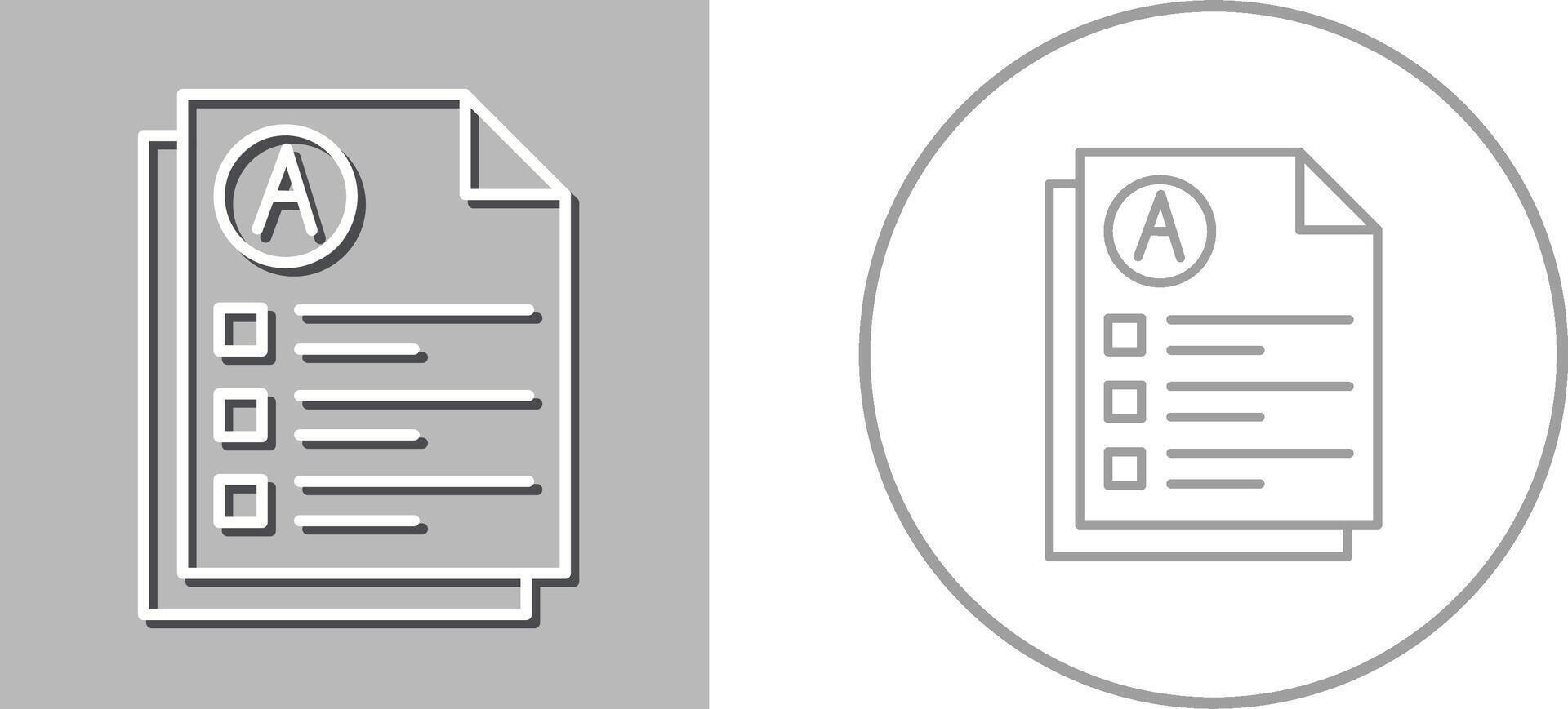 Exam Icon Design vector