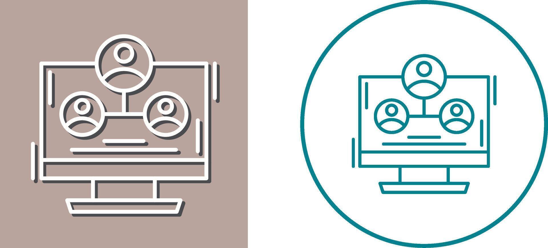 Hierarchy Structure Icon Design vector