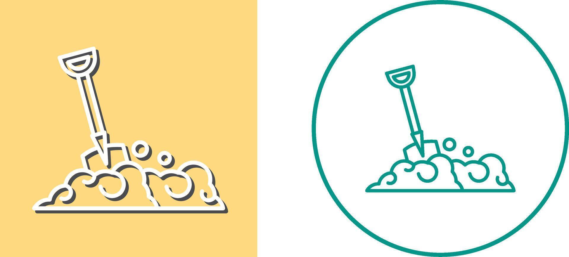 Shovel Icon Design vector