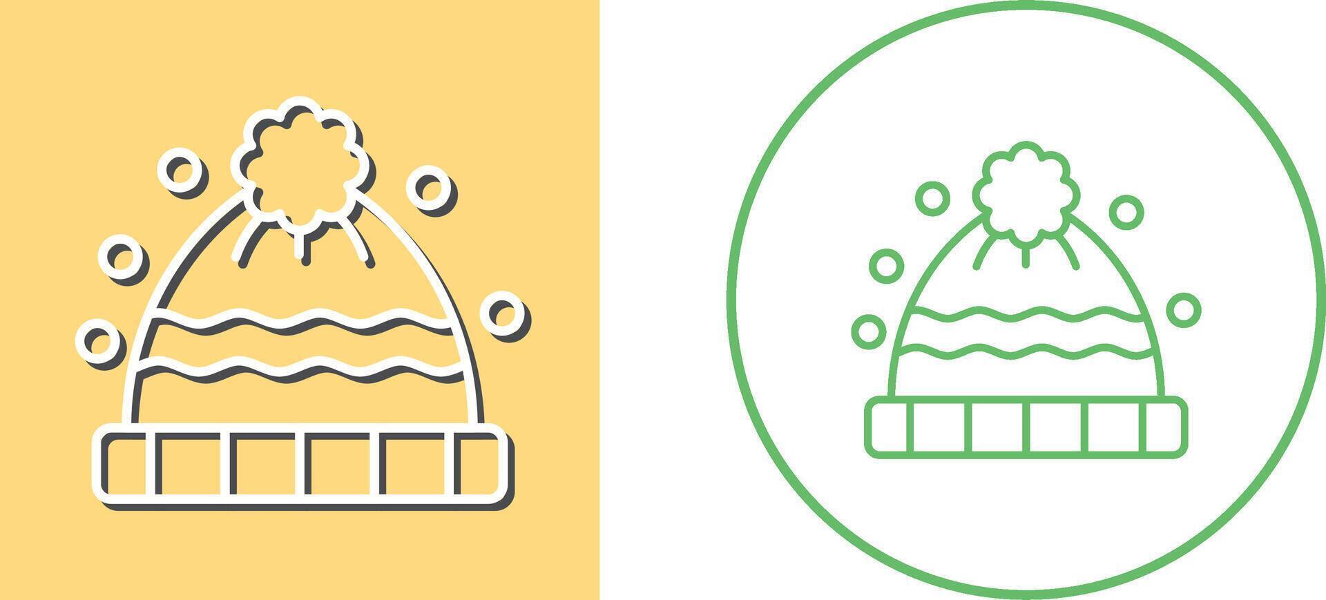 Winter Hat Icon Design vector