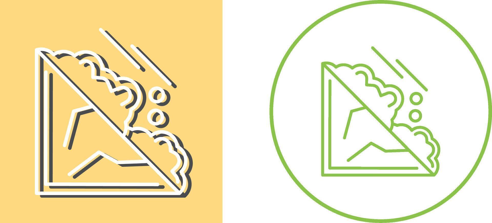 Avalanche Icon Design vector