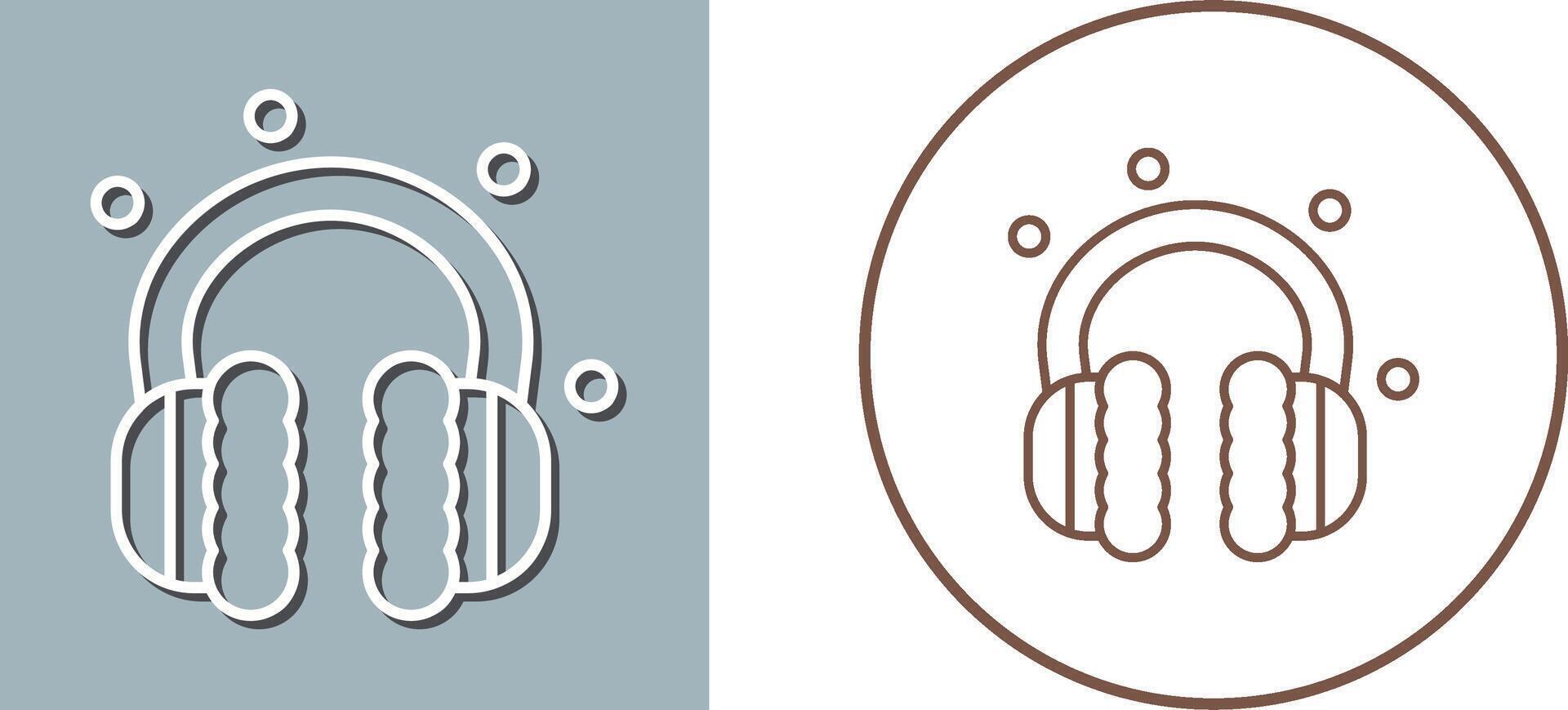 Earmuff Icon Design vector