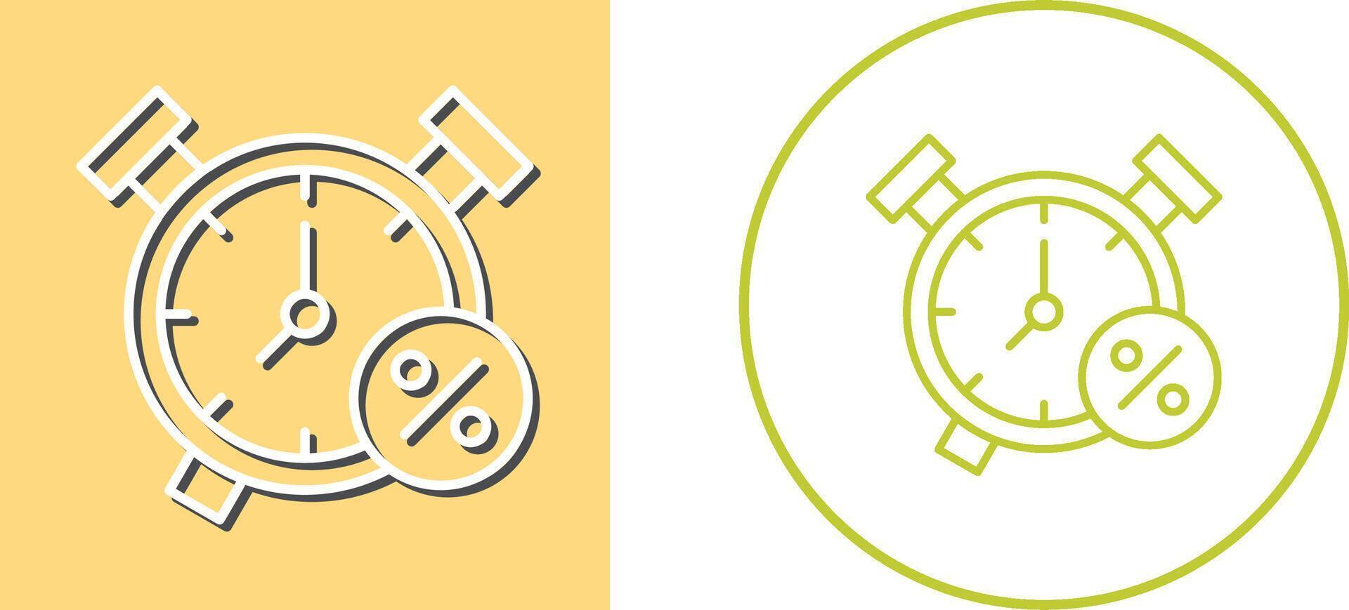 Alarm Clock Icon Design vector