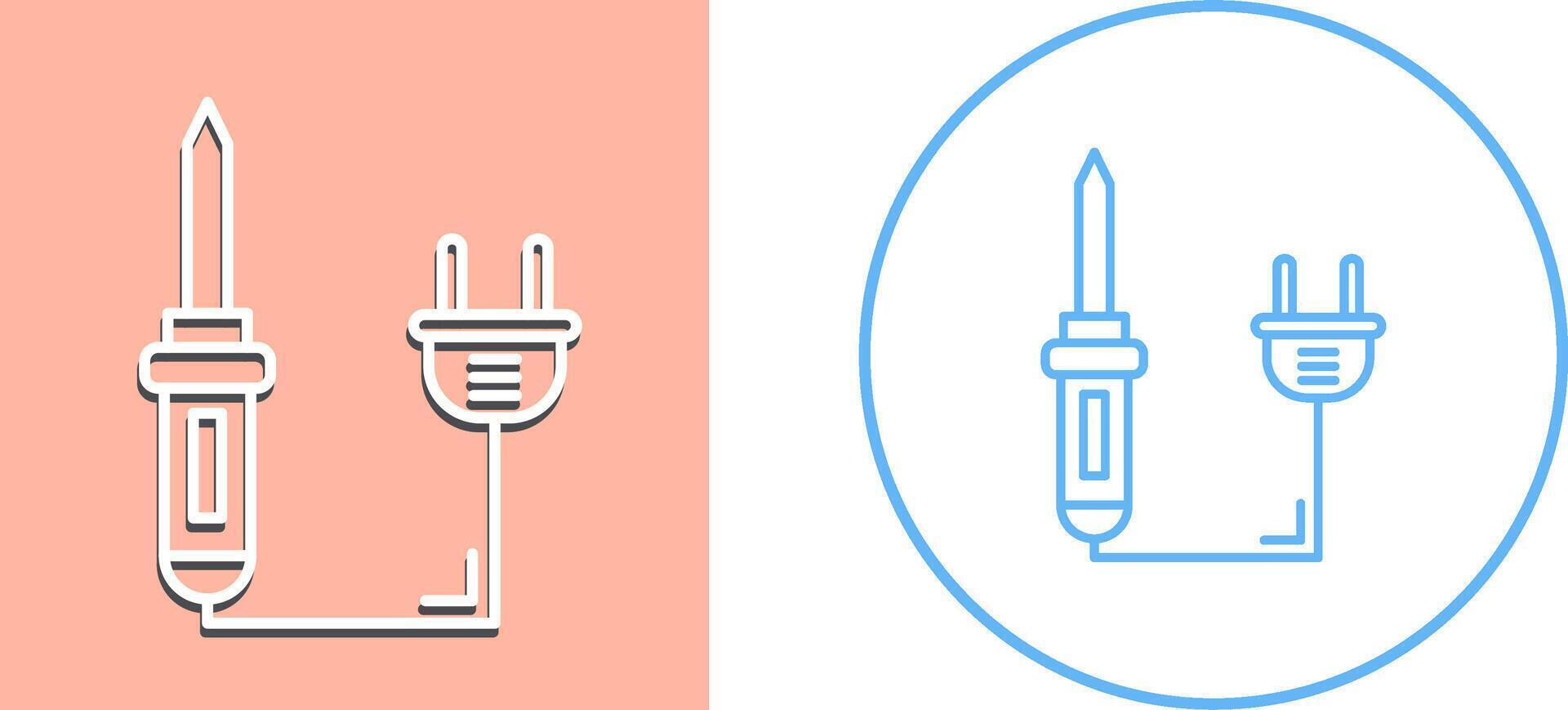 Soldering Iron Icon Design vector