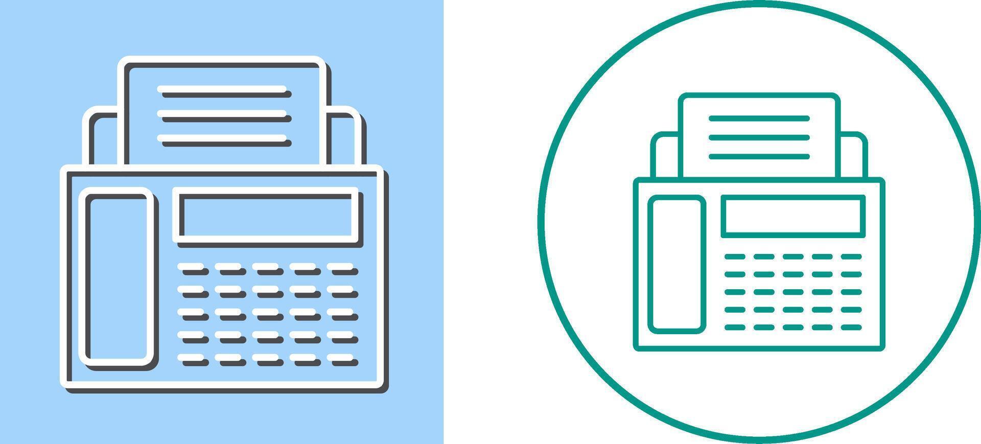 Fax Machine Icon Design vector