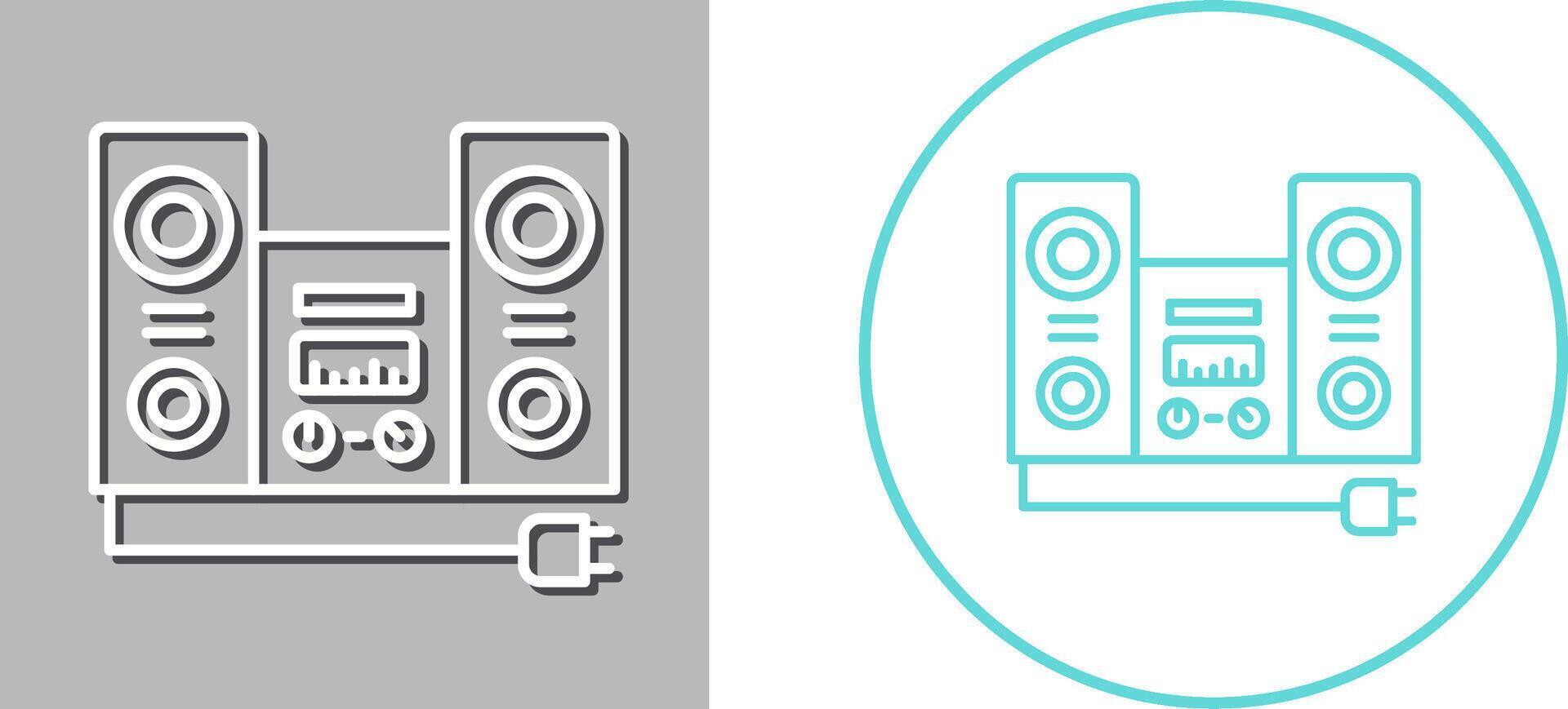 Stereo Icon Design vector