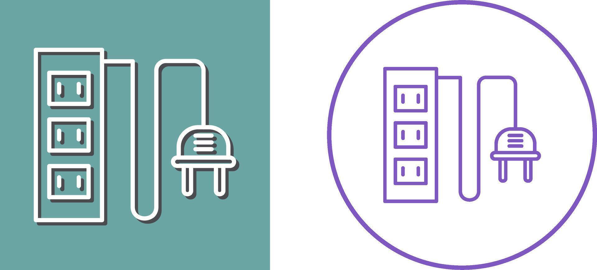 Power Socket Icon Design vector