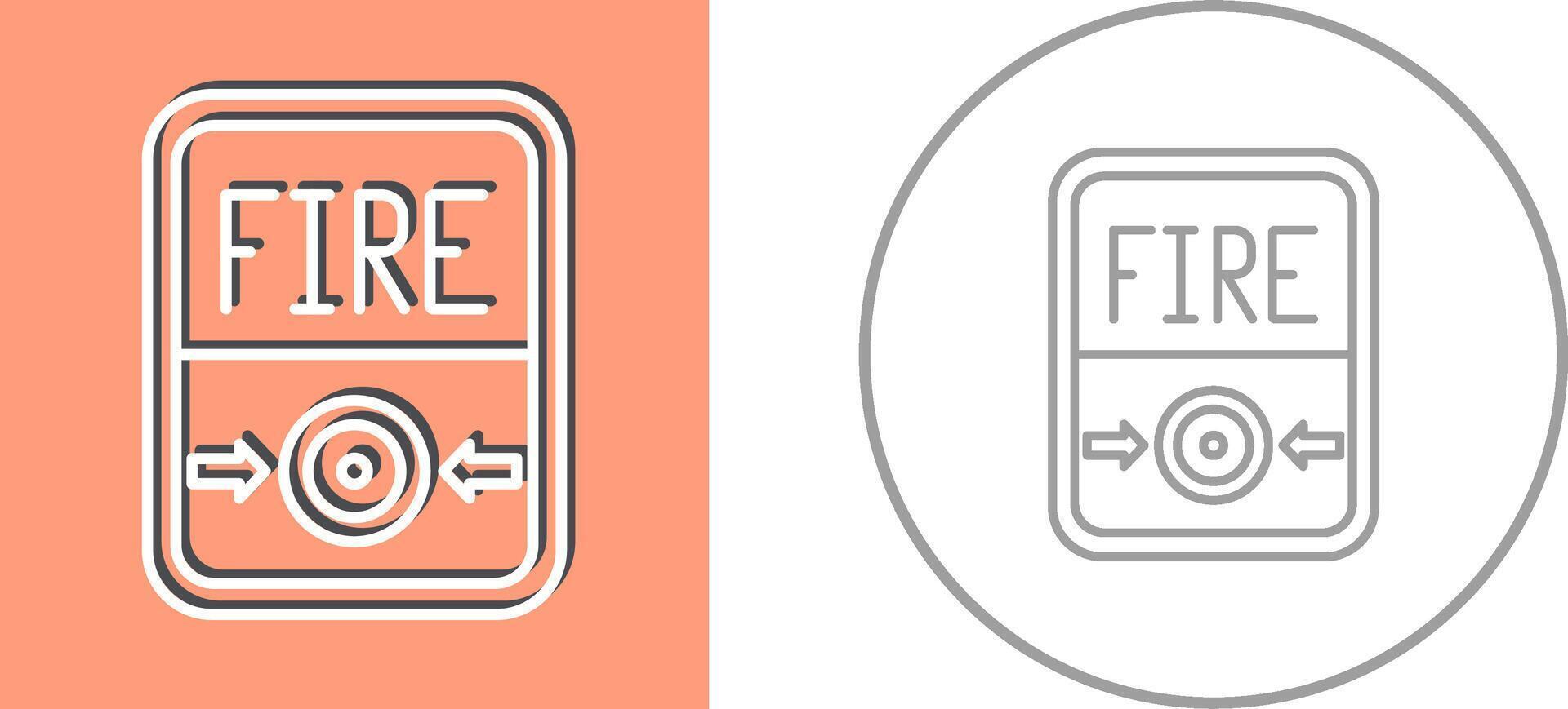 Fire Button Icon Design vector