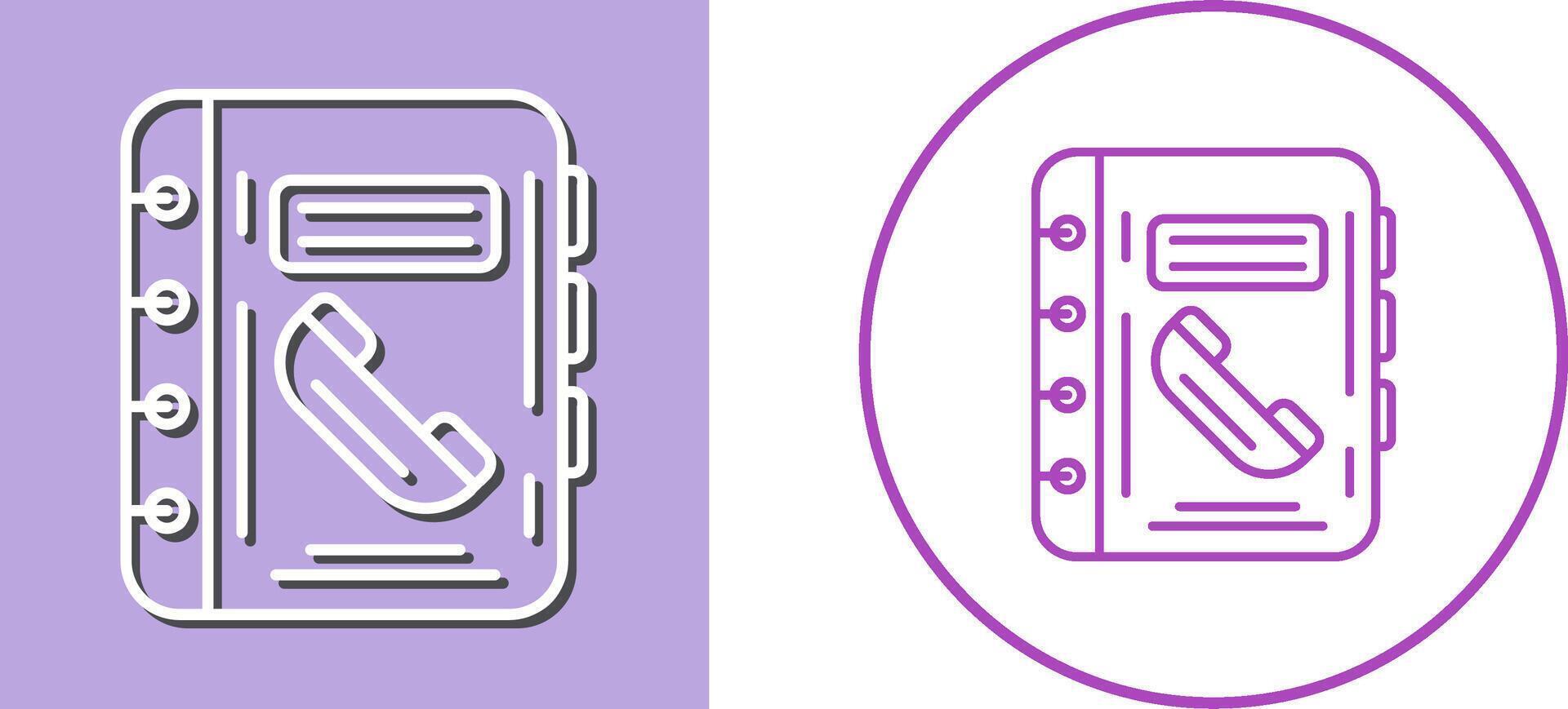 Phonebook Icon Design vector