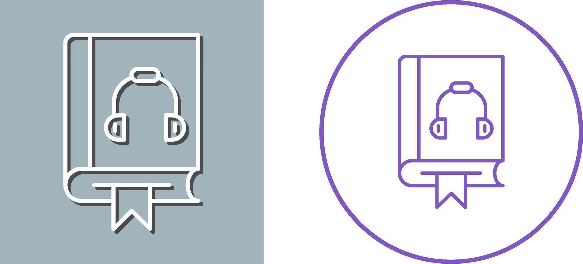 Audiobook Icon Design vector