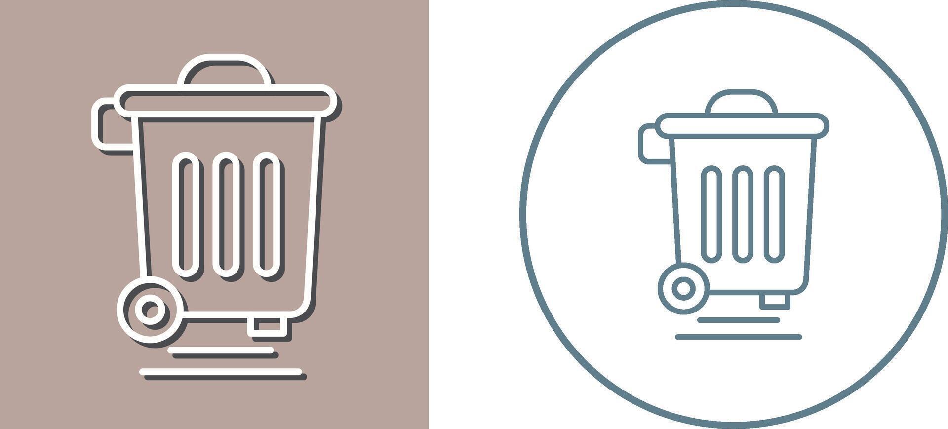 Dustbin Icon Design vector