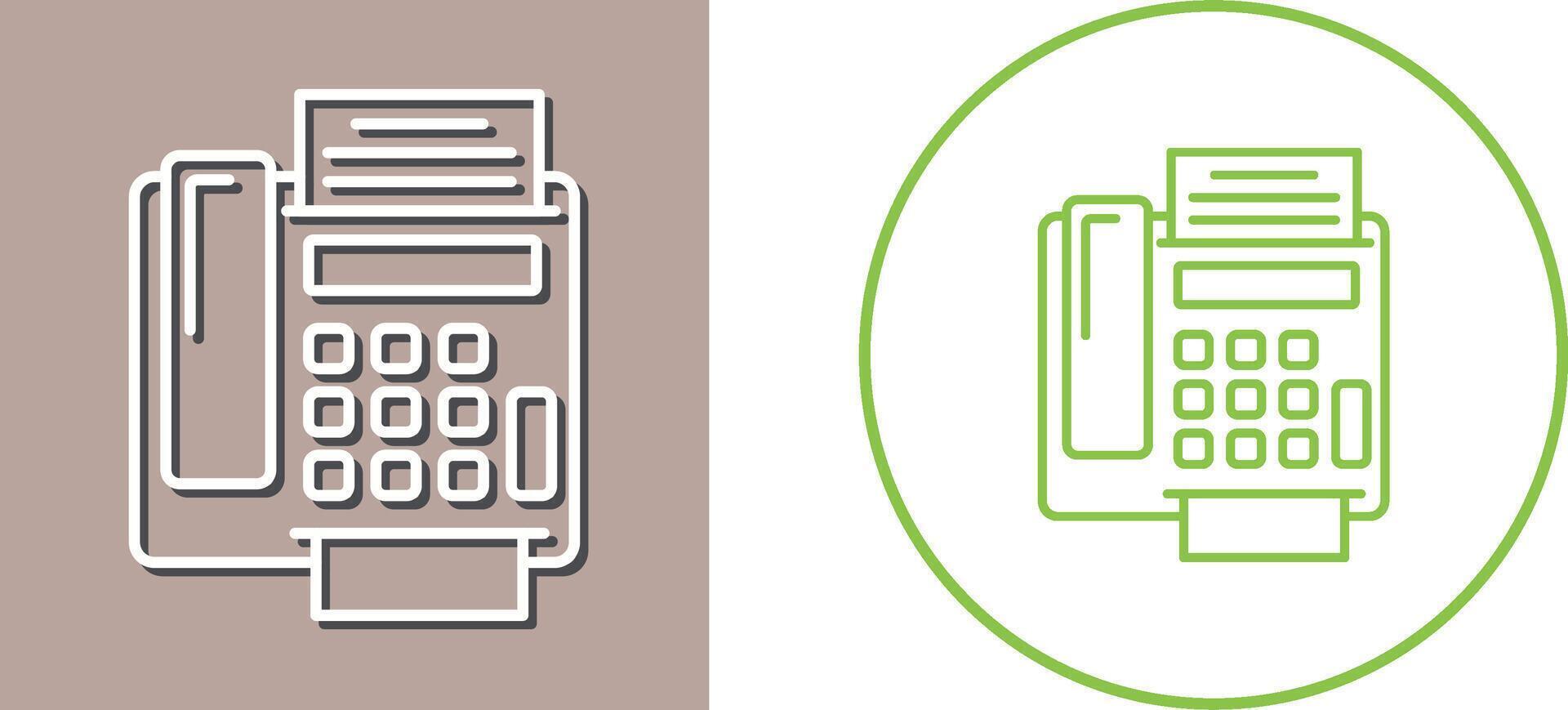 fax Machine Icon Design vector