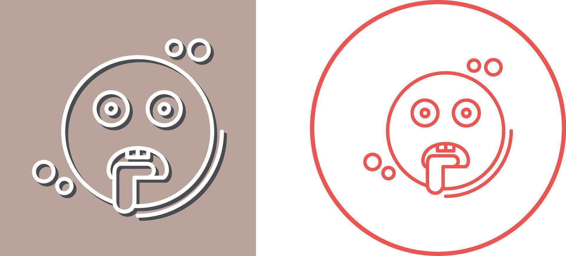 Drooling Icon Design vector