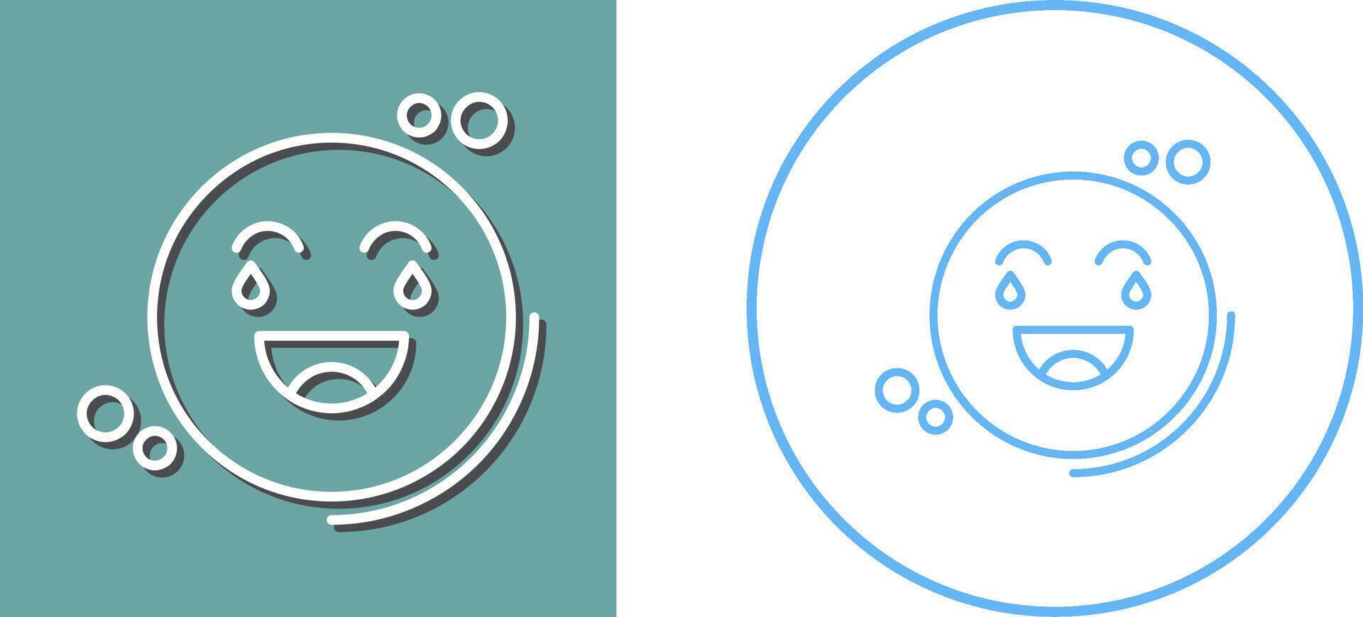 Loughing Icon Design vector