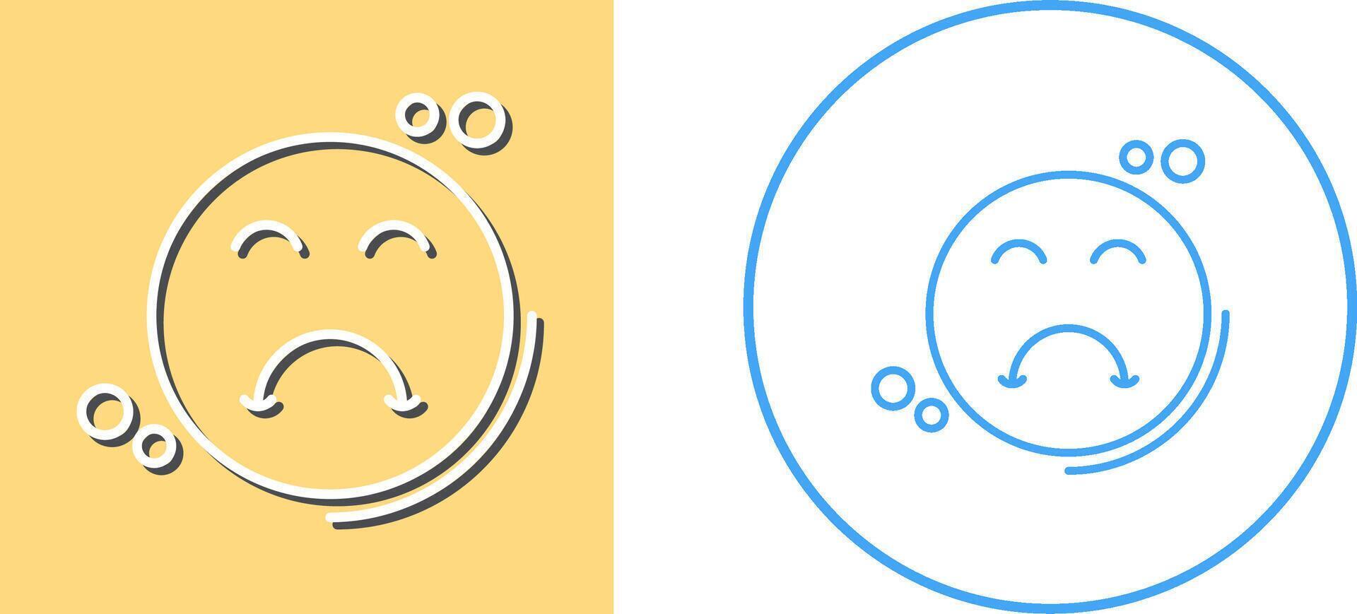 Upset Icon Design vector