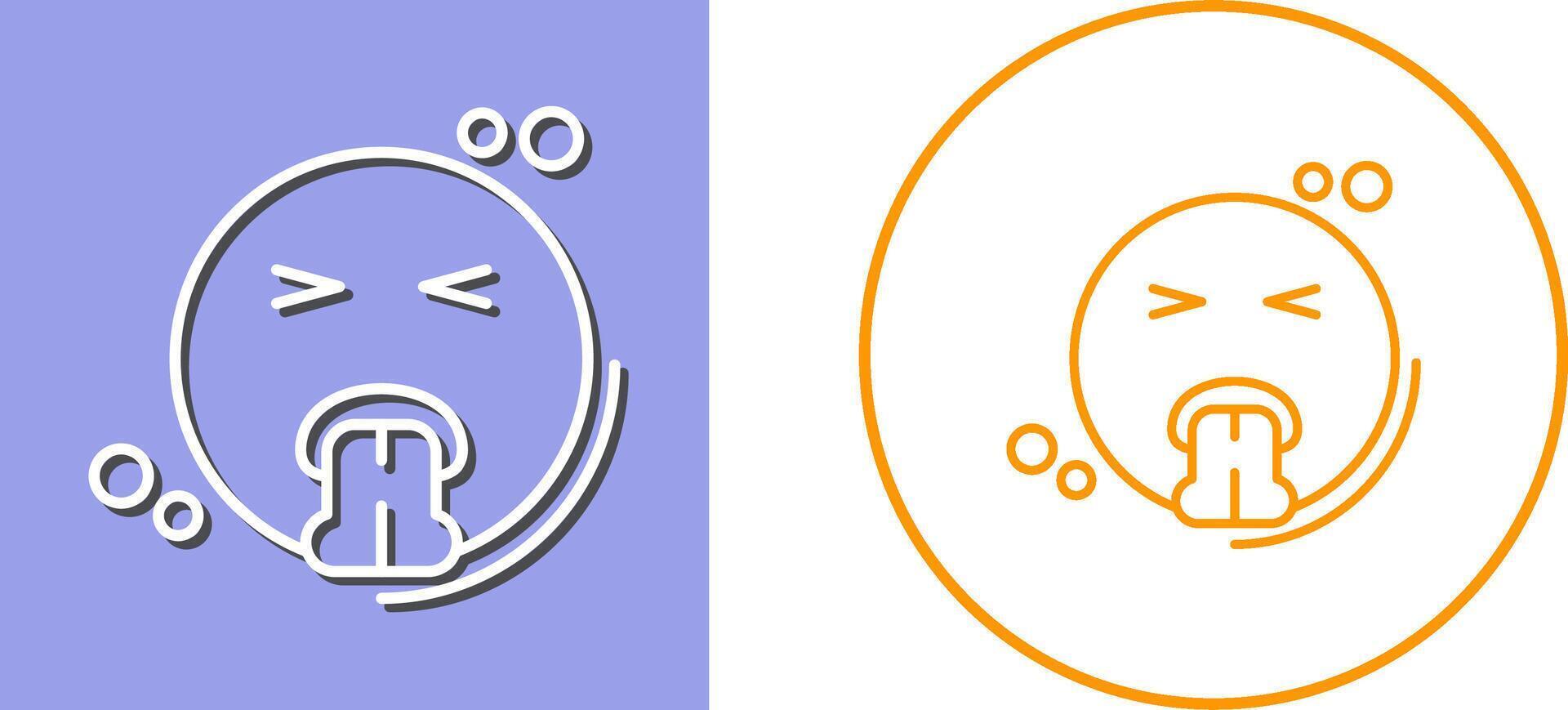 Vomit Icon Design vector