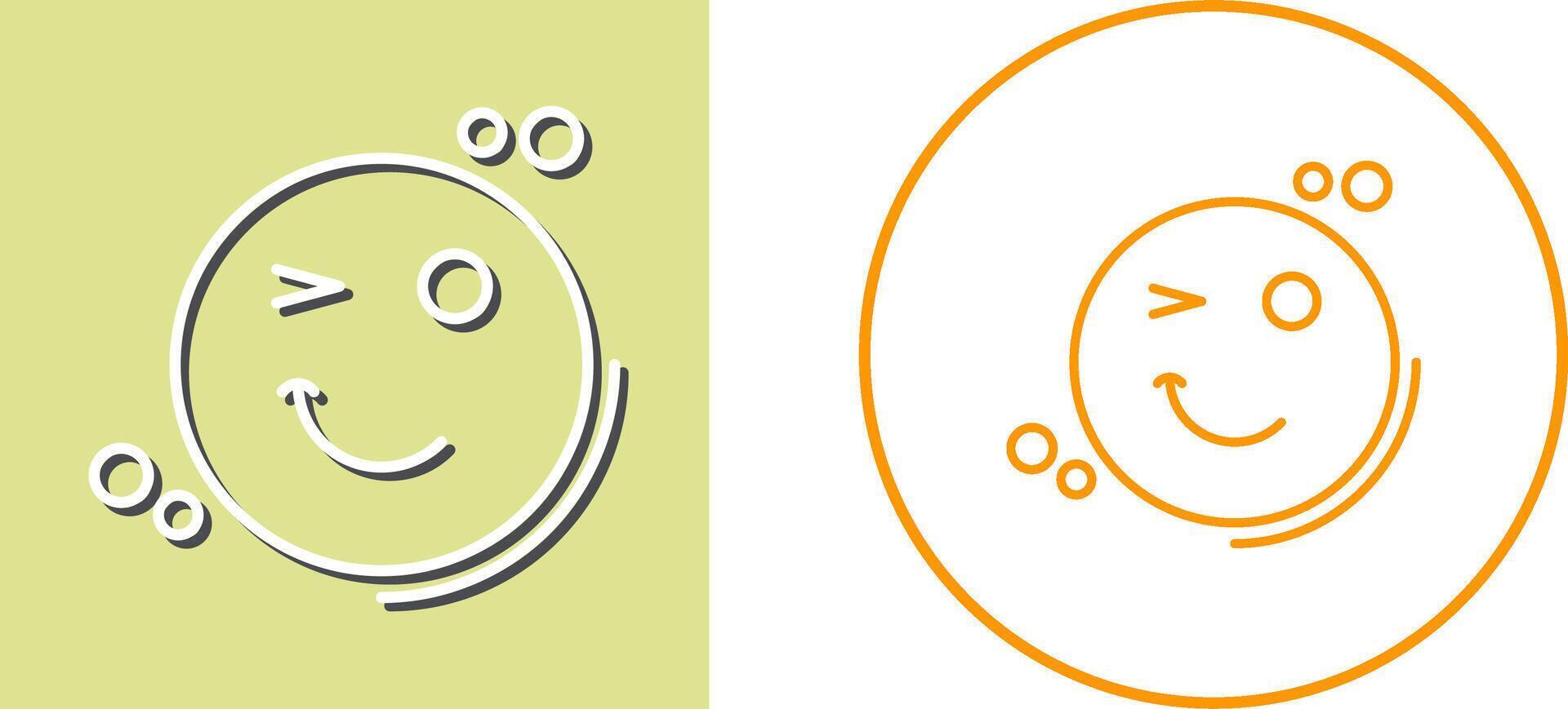 Wink Icon Design vector
