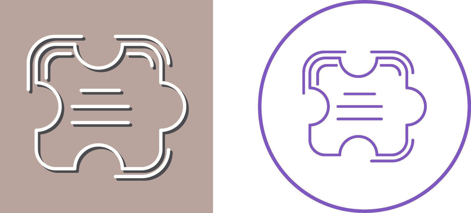 Puzzle Icon Design vector