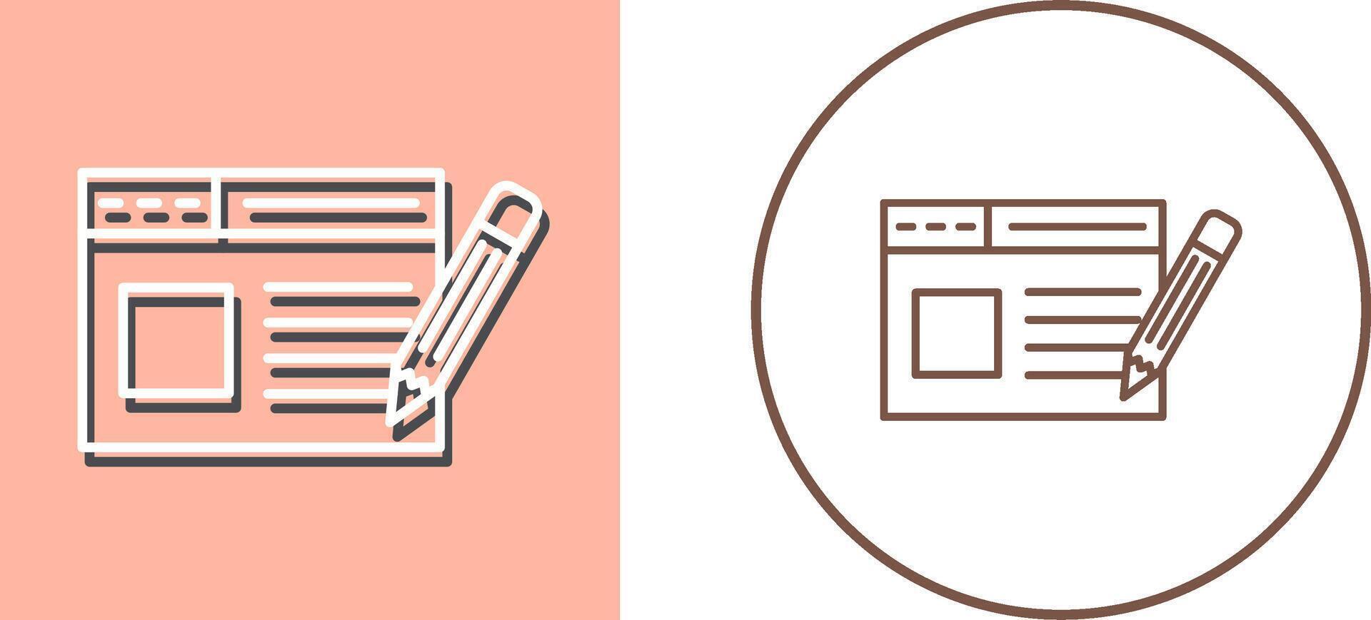 Web Page Icon Design vector