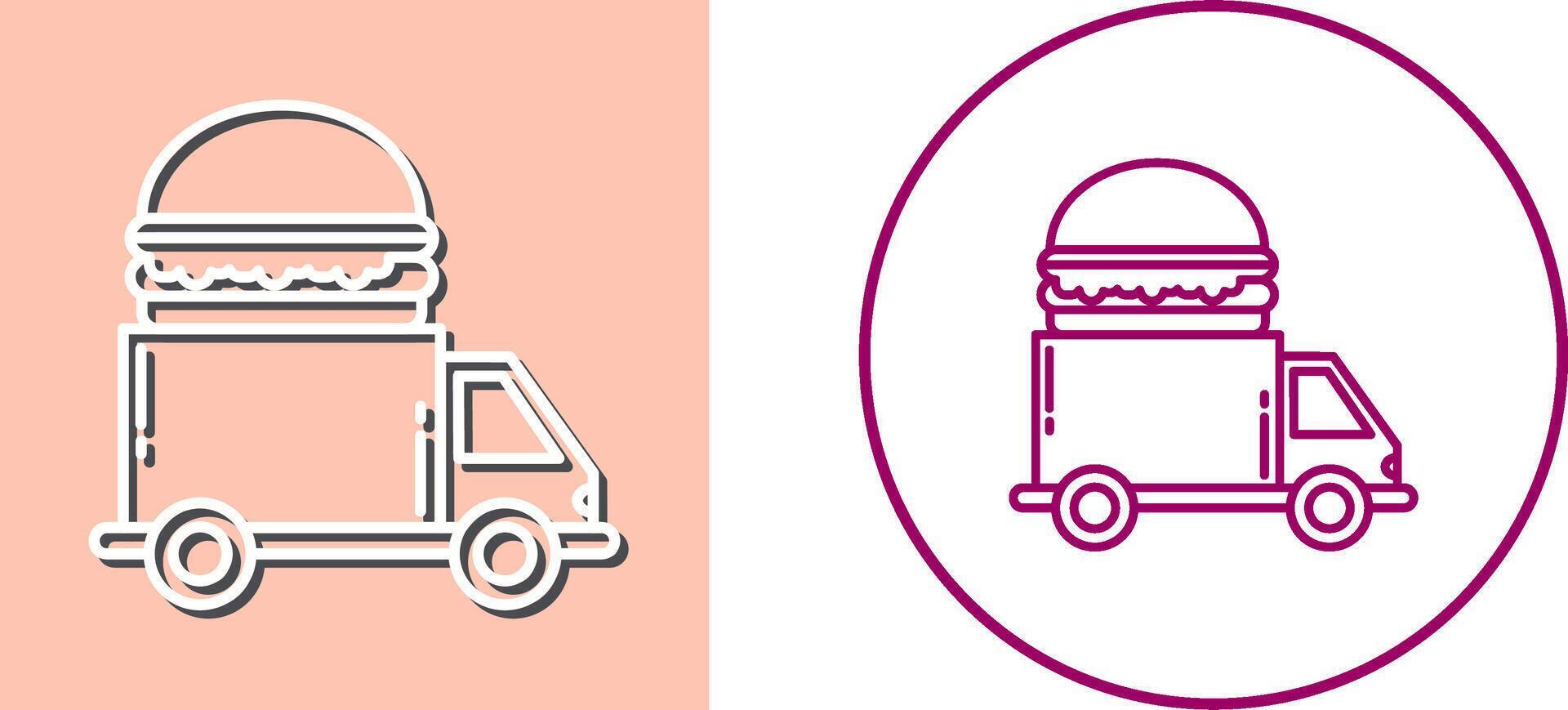 Fast Food Truck Icon Design vector